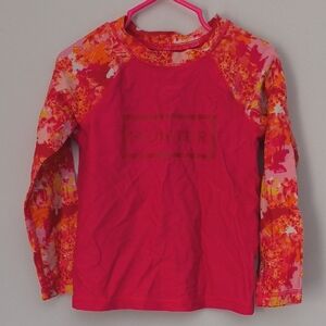 Hunter for Target Kids Swim Rashguard Sz 4 - Red and Orange